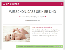 Tablet Screenshot of lucia-cremer.de